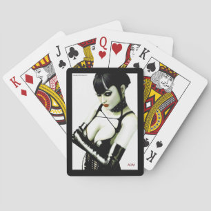 Gothic meisje speelkaarten