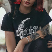 Gothic Meisjes Witchcraft Crescent Moon Gothic Maa T-shirt
