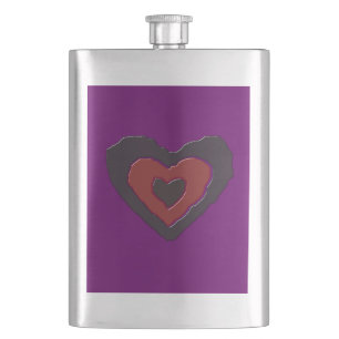 Gothic Melting Love Heart Flasks Flacon