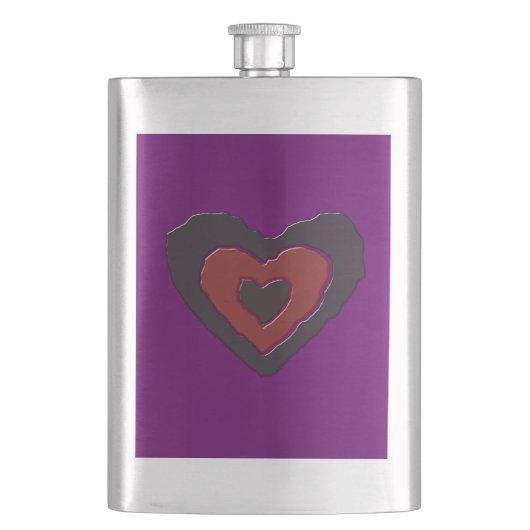 Gothic Melting Love Heart Flasks Flacon (Voorkant)