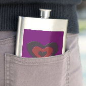 Gothic Melting Love Heart Flasks Flacon (Voorbeeld)