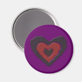 Gothic Melting Love Heart Magnet Magneet (Voorkant / Achterkant)