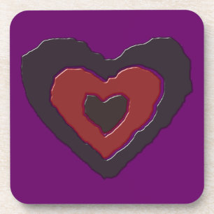 Gothic Melting Love Heart Onderzetter