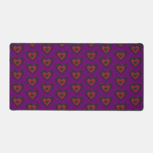 Gothic Melting Love Heart Patterned Bureaumat