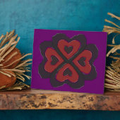 Gothic Melting Love Heart Plaque Fotoplaat (Zijkant)