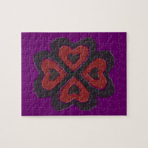 Gothic Melting Love Heart Puzzle Legpuzzel