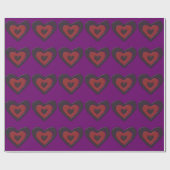 Gothic Melting Love Heart Wrapping Paper Cadeaupapier (Vlak)