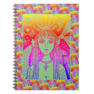 GOTHIC MERMAID, BLACK ZEE SIREN FANTASY WHIMSY NOTITIEBOEK
