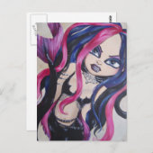 Gothic Mermaid Briefkaart (Voorkant / Achterkant)