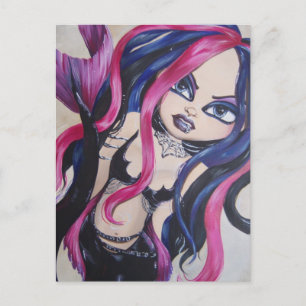 Gothic Mermaid Briefkaart