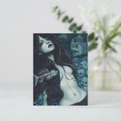 Gothic Mermaid Briefkaart (Staand voorkant)