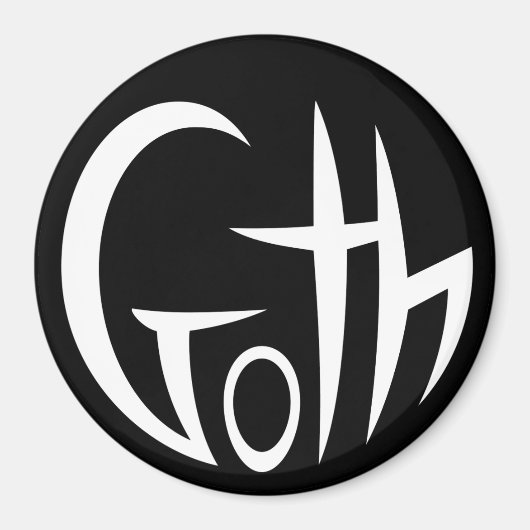 Gothic (met letters) magneet (Voorkant)