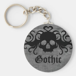 Gothic met schedel Halloween Sleutelhanger