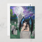 "Gothic Midnight"-briefkaart Briefkaart (Voorkant / Achterkant)