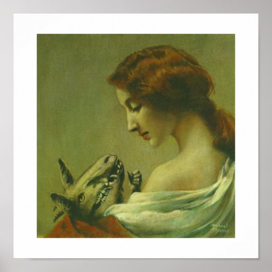 Gothic moeder and child Devil Print (Voorkant)