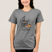 Gothic moeder Halloween Herfst Baby shower moeder Tri-Blend Shirt (Voorkant)