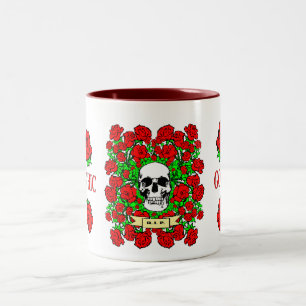 Gothic Mok schedel en Rozen