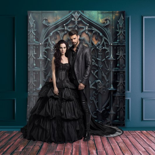 Gothic Moody Black Arch Wandkleed