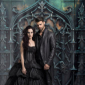 Gothic Moody Black Arch Wandkleed