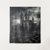Gothic Moody Dark Castle Drie Wandkleed (Voorkant)