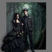 Gothic Moody Dark Enchanted Forest Wandkleed