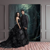 Gothic Moody Dark Forest Boomboog Wandkleed