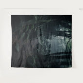 Gothic Moody Dark Forest Twilight Rock Path XLarge Wandkleed (Voorkant (horizontaal))