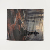 Gothic Moody Dark Graveyard Wandkleed (Voorkant (horizontaal))