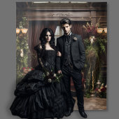 Gothic Moody Donker Victoriaans Bourgogne Parlor Wandkleed