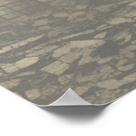 Gothic Moody Scènes Cream & Zwart Bruiloft Poster (Hoek)