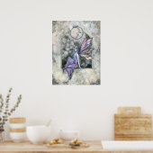 Gothic Moon Fairy Art Poster Print (Keuken)