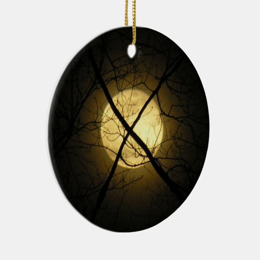 GOTHIC MOON KERAMISCH ORNAMENT (Rechts)