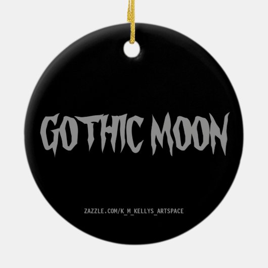GOTHIC MOON KERAMISCH ORNAMENT (Achterkant)