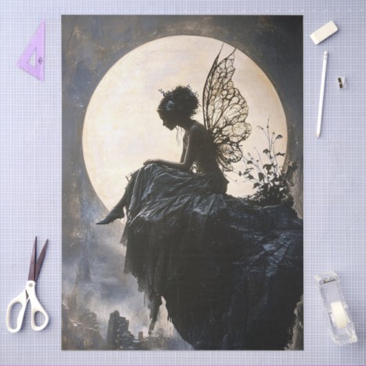 Gothic Moonlight Fairy Decoupage Tissuepapier (Craft)