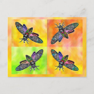 Gothic Moth 4 briefkaart