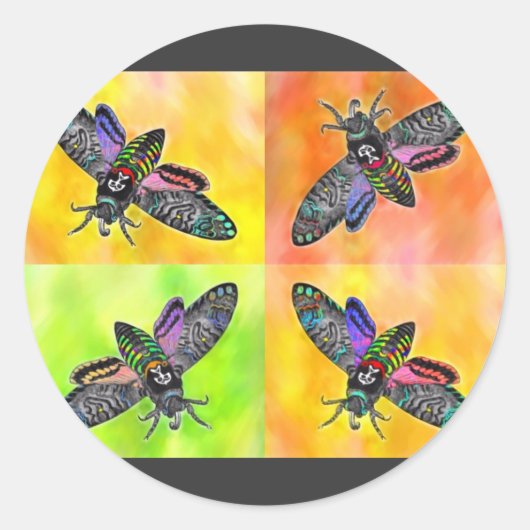 Gothic Moth 4 sticker (Voorkant)