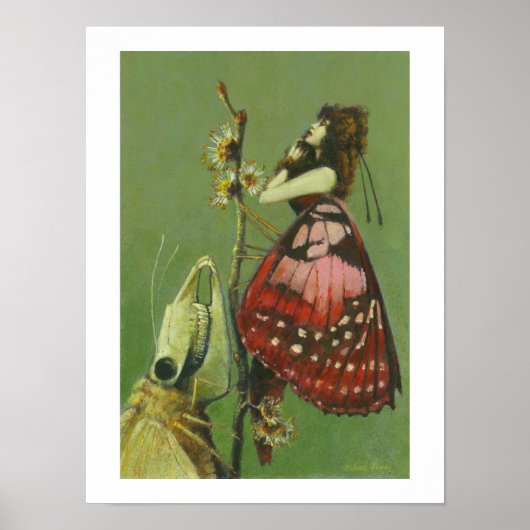 Gothic Moth Lady Poster (Voorkant)
