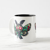 Gothic Moth Tweekleurige Koffiemok (Voorkant links)