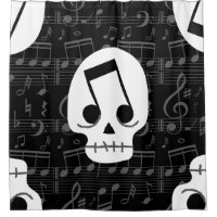 Gothic muzieknoot ogen schedel macaber
