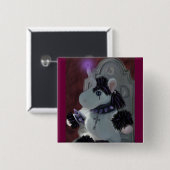 Gothic Mystic Vierkante Button 5,1 Cm (Voorkant /achterkant)