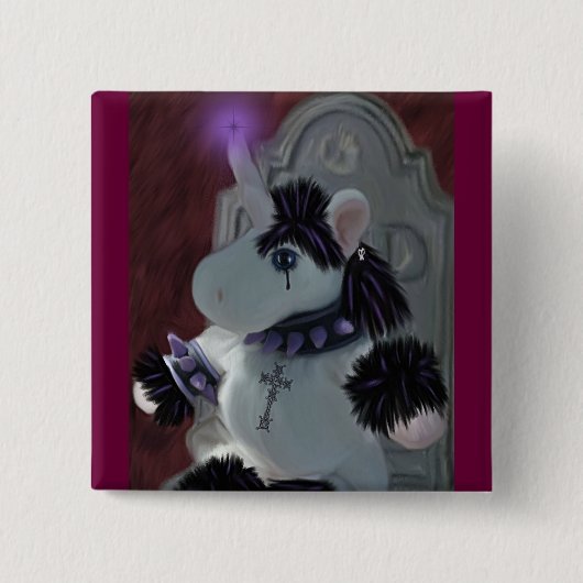 Gothic Mystic Vierkante Button 5,1 Cm (Voorkant)