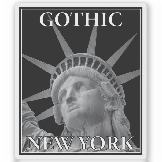 Gothic New York - v1 Sticker (Voorkant)