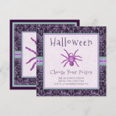 Gothic Night Halloween Kies je gifspin Kaart (Voorkant / Achterkant)
