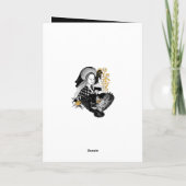 Gothic Night Owl and woman Kaart (Achterkant)