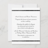 Gothic Nightfall Floral Wedding Handfasting Foto Kaart (Achterkant)