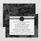 Gothic Nightfall Floral Wedding Handfasting Suite Kaart (Voorkant / Achterkant)