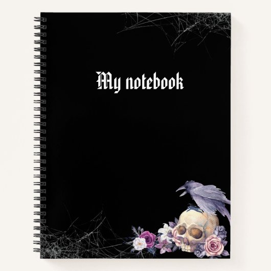 Gothic Notebook – Dark Aesthetic Journal Notitieboek (Voorkant)