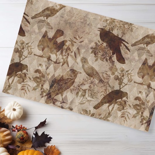  Gothic ontledingscoating Raven Tissuepapier