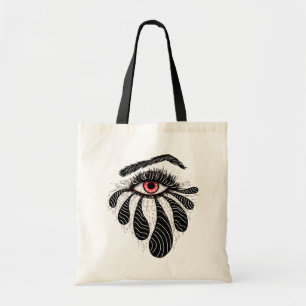 Gothic Ooginkt Tekening Tattoo Kunst Tote Bag