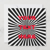 Gothic Optische Illusie aangepaste Stripe Verjaard